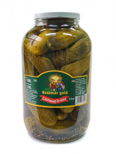 SZATMAR GOLD Castraveti in otet 9-12 cm 4250 ML
