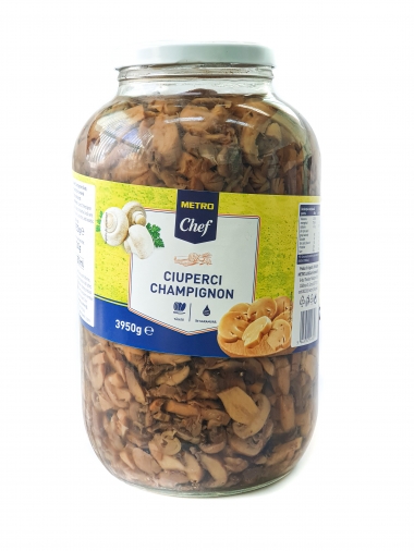 Ciuperci Champignon taiate in saramura 3950g