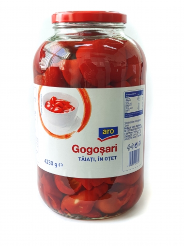 Gogosari taiati, in otet 4230g
