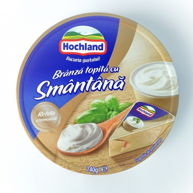 Branza topita cu smantana Hochland 140 g