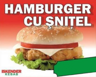 ISKENDER Hamburger cu snitel