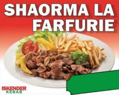 ISKENDER Shaorma la farfurie