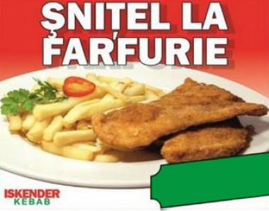 ISKENDER Snitel la farfurie