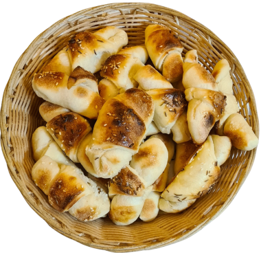 Cornuleţe cu sare si susan 1kg